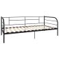 Preview: Tagesbett-Rahmen Schwarz Metall 90×200 cm