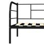 Preview: Tagesbett-Rahmen Schwarz Metall 90×200 cm