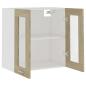 Preview: Hängeglasschrank Lyon Sonoma-Eiche 60x31x60 cm Holzwerkstoff