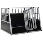 Preview: Hundetransportbox mit Doppeltür 94 x 88 x 69 cm