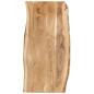 Preview: ARDEBO.de - Tischplatte Massivholz Akazie 118x(50-60)x2,5 cm