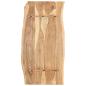 Preview: Tischplatte Massivholz Akazie 118x(50-60)x2,5 cm