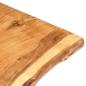 Preview: Tischplatte Massivholz Akazie 118x(50-60)x2,5 cm