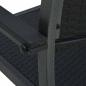 Preview: Gartenst?hle 2 Stk. Schwarz Kunststoff Rattan-Optik