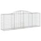 Preview: Gabione mit Hochbogen 300x50x100/120 cm Verzinktes Eisen
