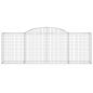 Preview: Gabione mit Hochbogen 300x50x100/120 cm Verzinktes Eisen