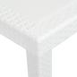 Preview: Gartentisch Weiß 150x90x72 cm Kunststoff Rattan-Optik