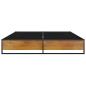 Preview: Bettgestell Schwarz Metall 180x200 cm