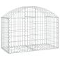 Preview: Gabione mit Hochbogen 100x50x60/80 cm Verzinktes Eisen
