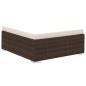 Preview: 12-tlg. Garten-Lounge-Set mit Auflagen Poly Rattan Braun
