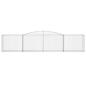 Preview: Gabione mit Hochbogen 400x50x80/100 cm Verzinktes Eisen