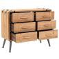 Preview: Schubladenkommode Massivholz Tanne 91x35x73 cm