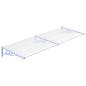 Preview: Türvordach Grau und Transparent 239x90 cm Polycarbonat