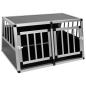 Preview: Hundetransportbox mit Doppeltür 89 x 69 x 50 cm