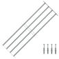Preview: ARDEBO.de - Fenstergitter Verstellbar mit 4 Querstäben 1000-1500 mm