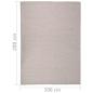 Preview: Outdoor-Teppich Flachgewebe 200x280 cm Hellgrau