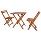 Preview: ARDEBO.de - 3-tlg. Bistro-Set Klappbar Massivholz Akazie
