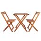 Preview: 3-tlg. Bistro-Set Klappbar Massivholz Akazie