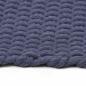 Preview: Teppich Rechteckig Marineblau 160x230 cm Baumwolle