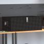 Preview: ARDEBO.de - Aufbewahrungsbox Schwarz 90x47x33,5 cm Aluminium