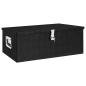 Preview: Aufbewahrungsbox Schwarz 90x47x33,5 cm Aluminium