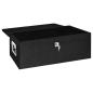 Preview: Aufbewahrungsbox Schwarz 90x47x33,5 cm Aluminium