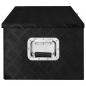 Preview: Aufbewahrungsbox Schwarz 90x47x33,5 cm Aluminium