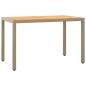 Preview: 3-tlg. Garten-Essgruppe mit Kissen Poly Rattan Beige