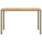 Preview: 3-tlg. Garten-Essgruppe mit Kissen Poly Rattan Beige