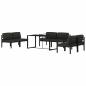 Preview: 7-tlg. Garten-Lounge-Set mit Kissen Aluminium Anthrazit