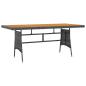 Preview: 9-tlg. Garten-Essgruppe Poly Rattan Grau
