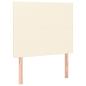 Preview: Boxspringbett mit Matratze Creme 90x190 cm Kunstleder