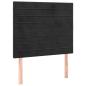 Preview: Boxspringbett mit Matratze Schwarz 100x200 cm Samt