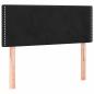 Preview: Boxspringbett mit Matratze Schwarz 100x200 cm Samt