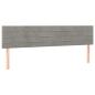 Preview: Boxspringbett mit Matratze Hellgrau 160x200 cm Samt