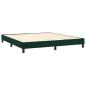 Preview: Boxspringbett mit Matratze Dunkelgrün 160x200 cm Samt