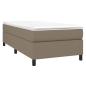 Preview: Boxspringbett mit Matratze Taupe 100x200 cm Stoff