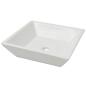 Preview: Waschbecken Quadratisch Keramik Wei? 41,5 x 41,5 x 12 cm