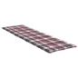 Preview: Sonnenliegen-Auflage Rot Karomuster 200x70x3 cm Oxford-Gewebe
