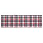 Preview: Sonnenliegen-Auflage Rot Karomuster 200x70x3 cm Oxford-Gewebe