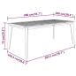 Preview: Gartentisch 200x100x75 cm Massivholz Akazie