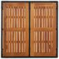 Preview: Gartentisch mit Holzplatte Schwarz 90x90x75 cm Poly Rattan