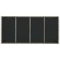 Preview: Gartentisch mit Glasplatte Grau 190x90x75 cm Poly Rattan