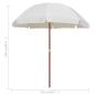 Preview: Sonnenschirm mit Stahl-Mast 240 cm Sandweiß