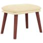Preview: Fußhocker Creme 45x29,5x35 cm Stoff