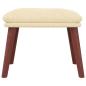 Preview: Fußhocker Creme 45x29,5x35 cm Stoff