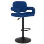 Preview: Barhocker 2 Stk. Blau Stoff