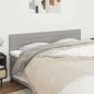 Preview: ARDEBO.de - Kopfteile Hellgrau 180x5x78/88 cm Stoff