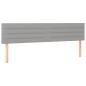 Preview: Kopfteile Hellgrau 180x5x78/88 cm Stoff