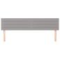 Preview: Kopfteile Hellgrau 180x5x78/88 cm Stoff